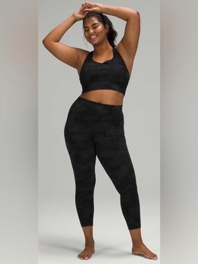 Lululemon Align Heritage Camo 365 Deep Coal Multi Legging,Size-8,#W5DLXS